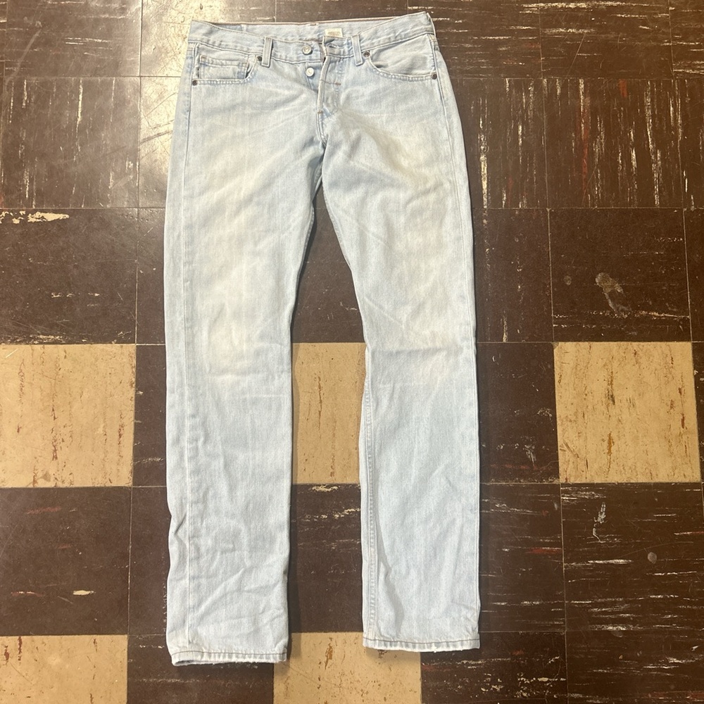 Vintage Levi's Blue Slim Jeans with Faded Denim